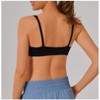 Clearlove Spaghetti Strap Sport BH's voor Vrouwen roVierkante Hals Yoga Draadloze BH Gewatteerde Cami Crop Top - 2 of 4