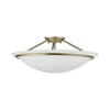 Livex Lighting Newburgh 3 - Light Semi-Flush Mount in  Antique Brass - 2 of 4