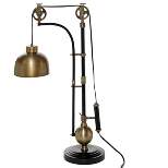 Industrial Metal Table Lamp Black - Olivia & May