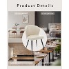Dining Chairs Set of 6,Ergonomic Upholstered Kitchen Chairs with Steel Legs, High Curved Backrest Modern Chairs for Dining Room Kitchen(Beige) - 2 of 4