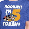 Girls' - Disney - Hooray I'm 5 Today Short Sleeve Graphic T-Shirt - 2 of 4