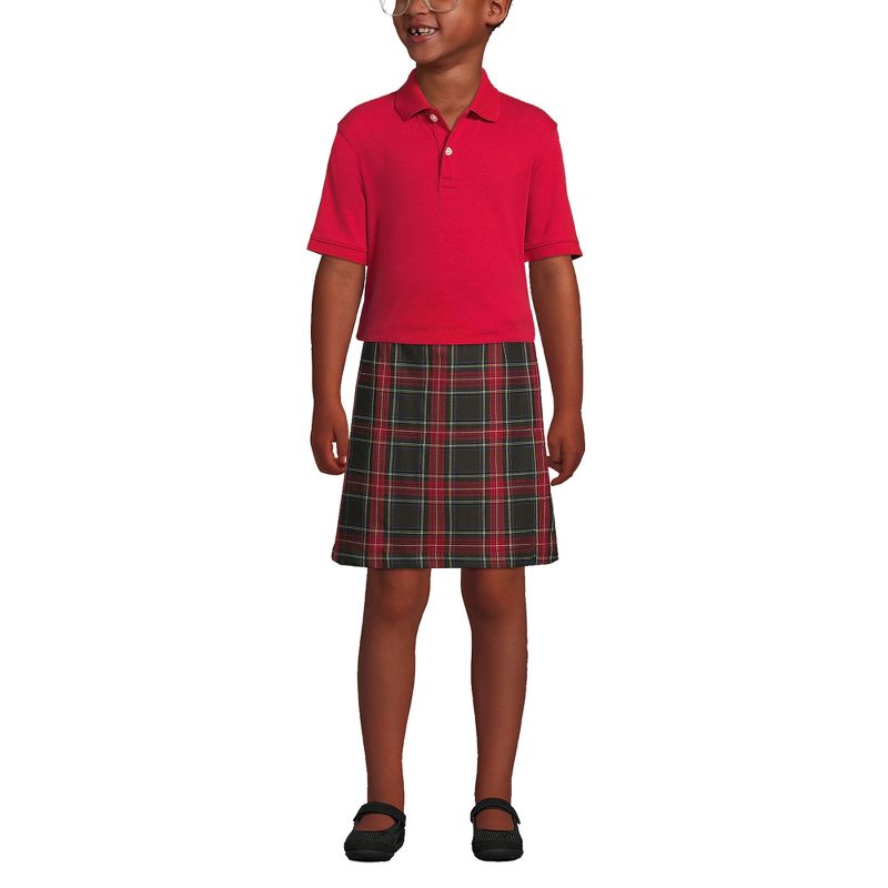 Lands' End School Uniform Kids Short Sleeve Interlock Polo Shirt, 3 of 6