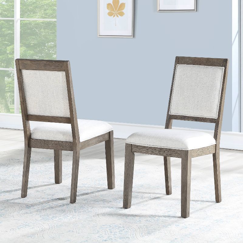 Set of 2 Molly Side Chairs Washed Gray - Steve Silver Co., 3 of 6