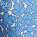 paradise blue tossed floral