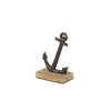 Cheung's Ripplesong Cast Iron Anchor & Wood Base Decor - 2 of 4