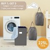 210L Laundry Hamper Collapsible with 2 Washable Laundry Bags, Laundry Basket with Handles Foldable Hamper Dorm Laundry Basket - 2 of 4