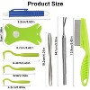Tick Removal Tool 8 in 1 , Tick Tweezers, Flea Comb, Magnifying Glass, Dog CatsTick Remover Tool Pet Tick Comb - 2 of 4