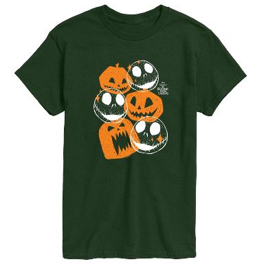 Men's The Nightmare Before Christmas Pumpkin Heads Short Sleeve