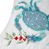 20” HGTV Home Collection Embroidered Blue Crab Stocking - 4 of 4