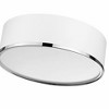 Z-Lite Arlo 3 - Light Flush Mount in  Matte White/Chrome - 3 of 4
