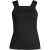 Lands' End Women's Chlorine Resistant Cap Sleeve High Neck Tankini Swimsuit Top - 3 of 4