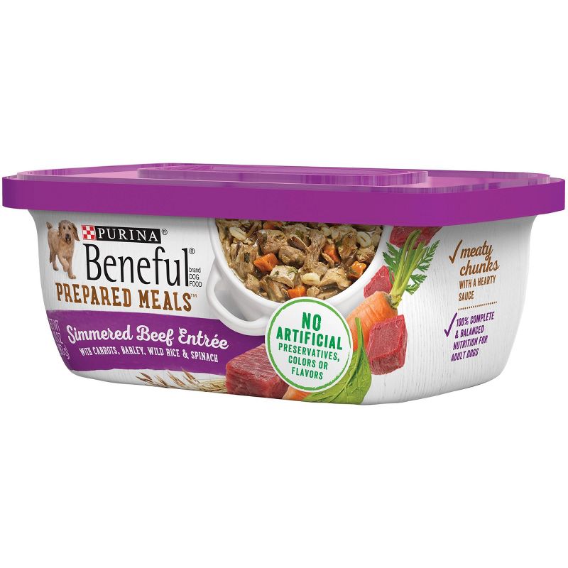 Purina Beneful Prepared Meals Simmered Recipes Wet Dog Food - 10oz, 5 of 7