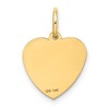 Black Bow Jewelry 14k Yellow Gold Satin #1 Granddaughter Engravable Heart Pendant, 14mm - 4 of 4