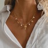 Dainty Gold Beach Charm Necklace With Shell & Starfish Pendant - Non-Tarnish Summer Jewelry Gift For Women - 3 of 4