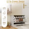 CAVINAS Rustic Wooden Storage Shoe Bench with Adjustable Shelf,Modern Shoe Cabinet Bench for Living Room,Entryway - 3 of 4