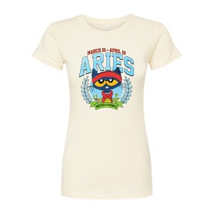 Women's - Pete the Cat - Aries Fitted Graphic T-Shirt - 1 of 3