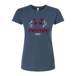 Women's - Pokémon - Jigglypuff On Staff Fitted Graphic T-Shirt - 1 of 3