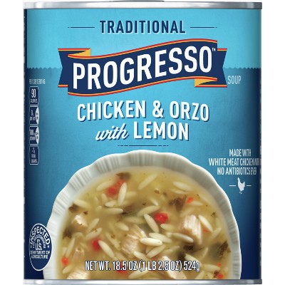 Progresso Traditional Chicken & Orzo with Lemon Soup - 18.5oz
