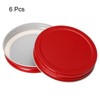 Unique Bargains Leak Proof Regular Mouth Tin Plate Mason Jar Lids 6 Pcs - 3 of 4