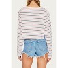 Women's STRIPED RAGLAN SLEEVE T-SHIRT - Pretty Garbage - 2 of 2