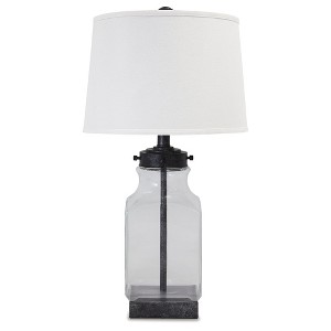 Signature Design by Ashley Casual Sharolyn Table Lamp  Transparent/Silver Finish - 1 of 2