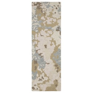 Oriental Weavers Kipton KIP06 Beige / Blue Indoor Area Rug - 2'6" x 8' - 1 of 4