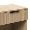 NicBex 1 Fluted-Drawer Nightstand,Bedside Table with Open Cubby,Modern Side Table for Bedroom - 3 of 4