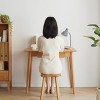 100% Solid Wood Desk, Natural Wood Computer Desk, Desk Dressing Table with Drawer, W 31.5 x D 19.69 x H 29.92 Inch Writing Desk-Cuddlewood - 2 of 4