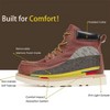 HVB 303 Men's 6" Soft Toe Non-Slip Water Resistant for Construction with Durable Rubber EVA Outsole Work Boots - 2 of 4