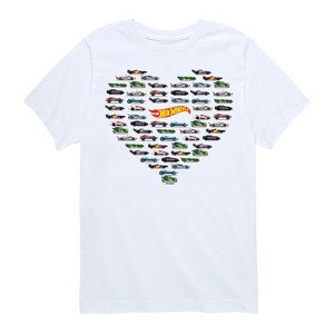 Boys' - Hot Wheels - Valentine's Hot Wheels Heart Short Sleeve Graphic T-Shirt - 1 of 4