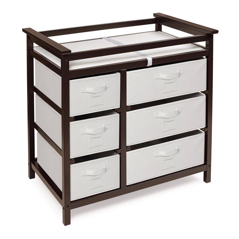Badger Basket Modern Baby Changing Table with Six Baskets, 4 of 10