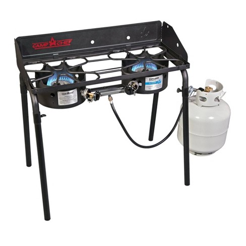 Camp Chef Expedition 2 Stove with Bonus Cast Iron Griddle