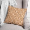Creative Products Orange Geo Leaf Pattern 18 x 18 Indoor / Outdoor Pillow - 3 of 3