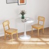 Tangkula Rattan Dining Chairs Set of 4 Kitchen Dining Chairs w/ Simulated Rattan Backrest - 3 of 4