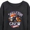 Women's - Hot Wheels - Halloween Lightweight French Terry Wide Neck Long Sleeve Shirt - 2 of 4
