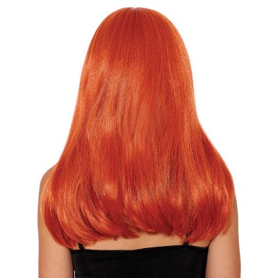 Dreamgirl Long Auburn with Bangs Adult Wig
