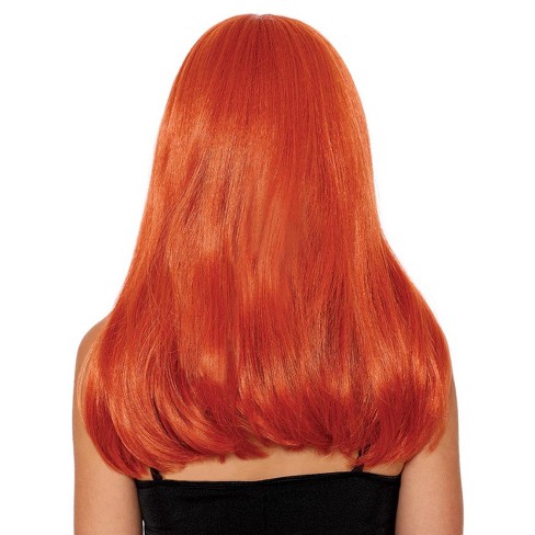 Dreamgirl Long Auburn with Bangs Adult Wig Standard