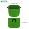 Unique Bargains Thickened Fabric Durable Handles Multipurpose Good Drainage Plant Grow Bags 5 Pcs - 3 of 4