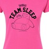 Women's - Pokémon - Snorlax Team Sleep Fitted Graphic T-Shirt - 2 of 3