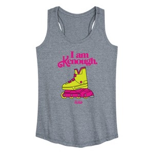Women's - Barbie - I Am Kenough Rollerblades Graphic Racerback Tank - 1 of 4