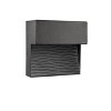 Chloe Lighting Cooper Contemporary Led Light Textured Black Outdoor Wall Sconce 6" Tall - 2 of 4