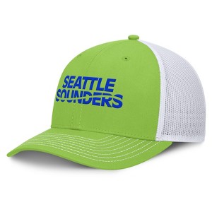 MLS Seattle Sounders Velocity Structured Mesh Back Hat: Cotton, Snap Closure, Tagless - 1 of 4