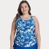 Women's Calypsa Maya Tankini Swim Top With Removable Cups - 3 of 4
