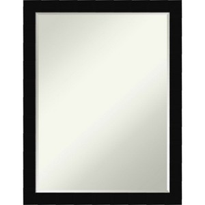 Amanti Art Black Museum Petite Bevel Wood Bathroom Wall Mirror 26.5 x 20.5 in. - 1 of 4