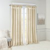 Sapphtopaz Lined Window Curtains DIY Twisted Tab Top Curtain Panel Privacy Assured with Light Filtering for Bedroom, Living Room - 3 of 4
