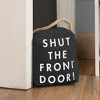 Pavilion Gift Company - Front Door - 5" x 6" Dark Gray Door Stopper - Door Stops - 2 of 4