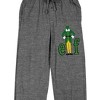 Elf Logo Men's Gray Heather Sleep Pajama Pants - 2 of 4
