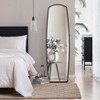 MH London Derby  60" x 18" Full Length Metal Framed Freestanding Mirror in Black - 2 of 4