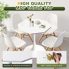 31.50" Tulip Table in Mid-Century Style, Tall Dining Table for 2-4, Round Pedestal Dining Table - 4 of 4