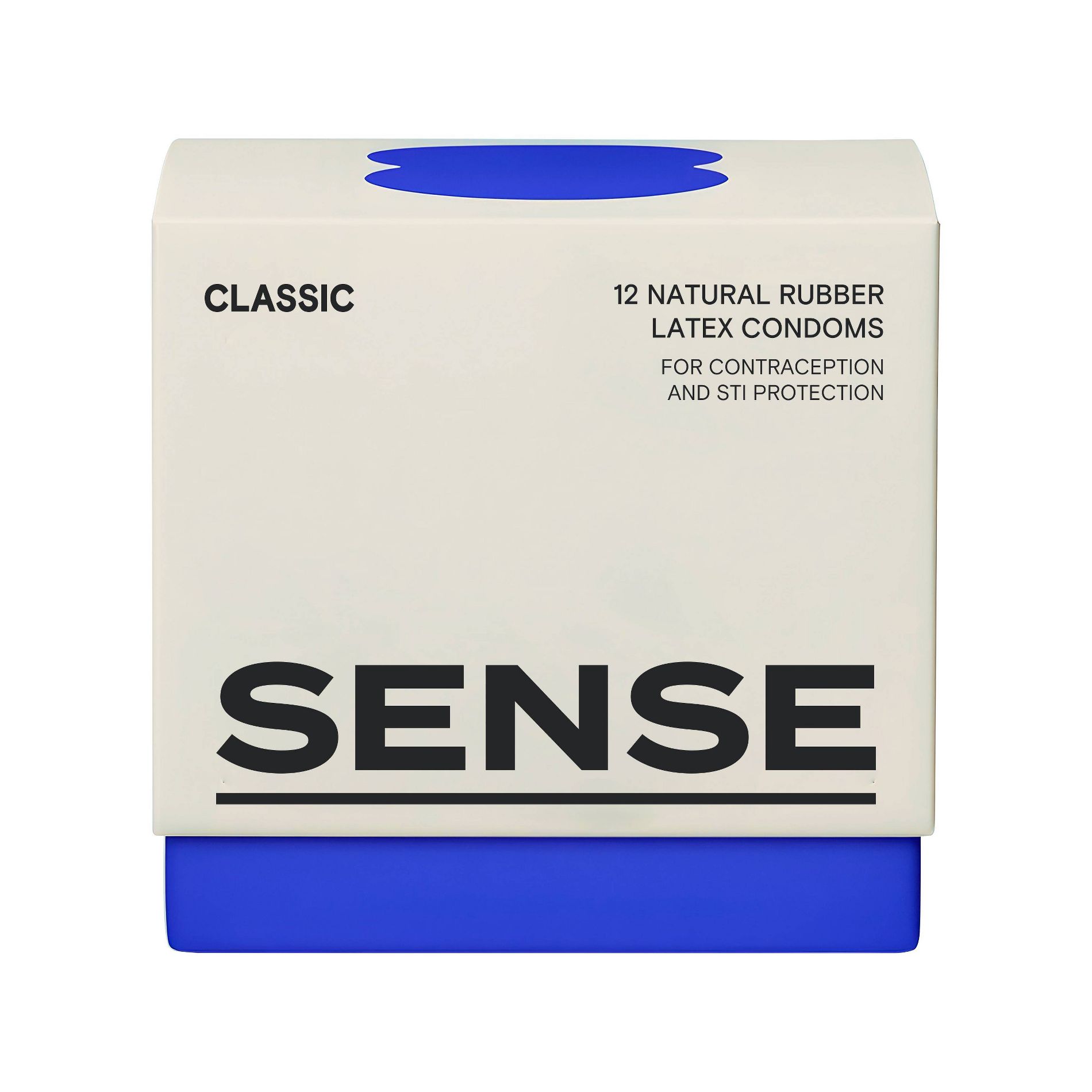 Sense Classic Natural Rubber Latex Condoms - 12ct